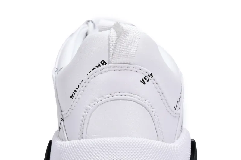  Balenciaga Triple S Letter White Rose Red 524039 W2FA4 9155 