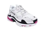  Balenciaga Triple S Letter White Rose Red 524039 W2FA4 9155 
