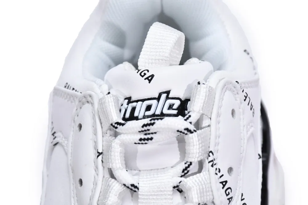  Balenciaga Triple S Letter White Rose Red 524039 W2FA4 9155 