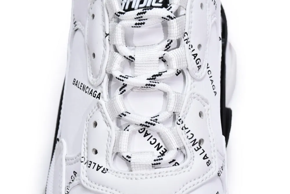  Balenciaga Triple S Letter White Rose Red 524039 W2FA4 9155 