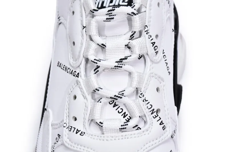  Balenciaga Triple S Letter White Rose Red 524039 W2FA4 9155 