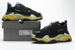  Balenciaga Triple S Black Yellow 483513 W06E1 1078