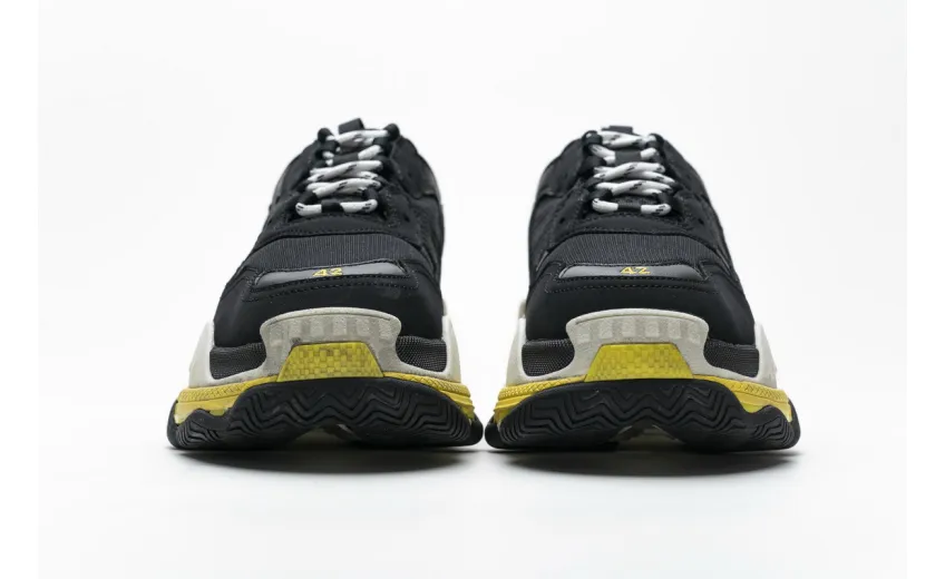  Balenciaga Triple S Black Yellow 483513 W06E1 1078
