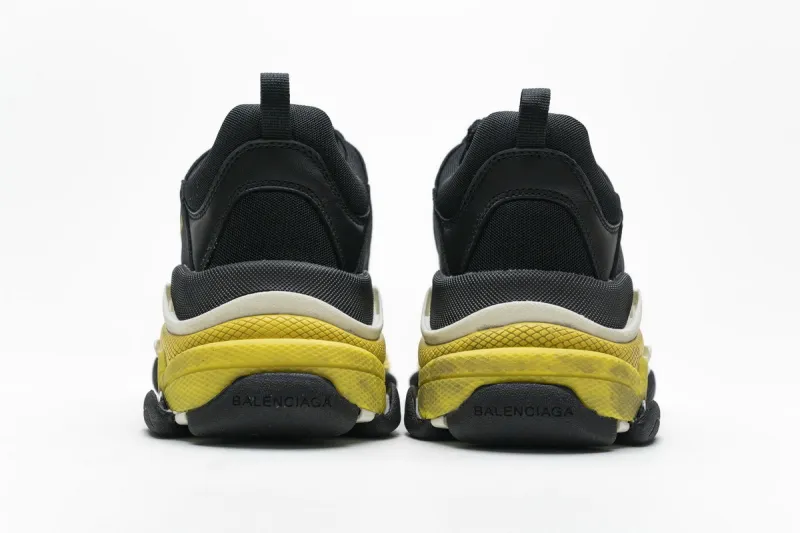  Balenciaga Triple S Black Yellow 483513 W06E1 1078