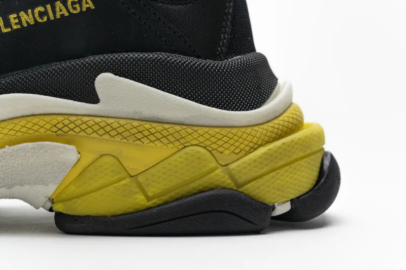  Balenciaga Triple S Black Yellow 483513 W06E1 1078