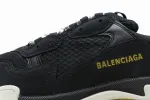  Balenciaga Triple S Black Yellow 483513 W06E1 1078