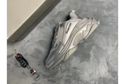  Balenciaga Triple S Light Gray Silver 536737 W2FS2 8100 01
