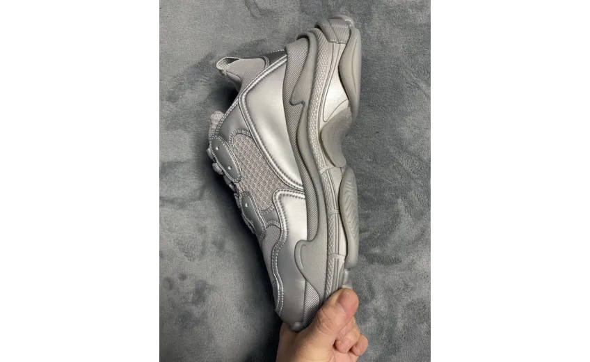  Balenciaga Triple S Light Gray Silver 536737 W2FS2 8100