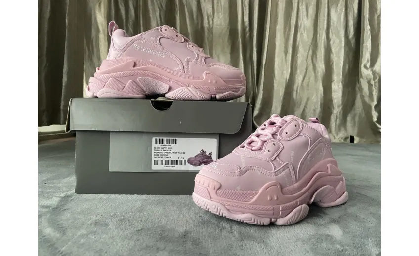  Balenciaga Triple S Letter Pink 524039 W2FA1 5090