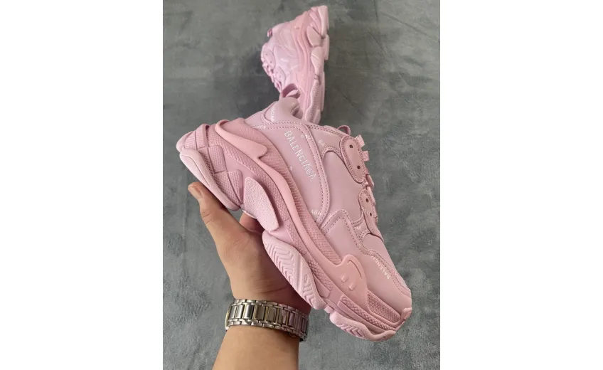  Balenciaga Triple S Letter Pink 524039 W2FA1 5090
