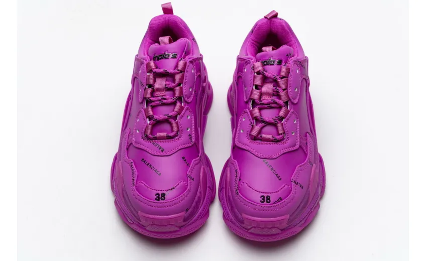  Balenciaga Triple S Letter Pulm Powder 524039 W2FA1 7634