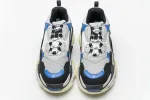  Balenciaga Triple S Black Grey Blue 541624 W06E2 7080 