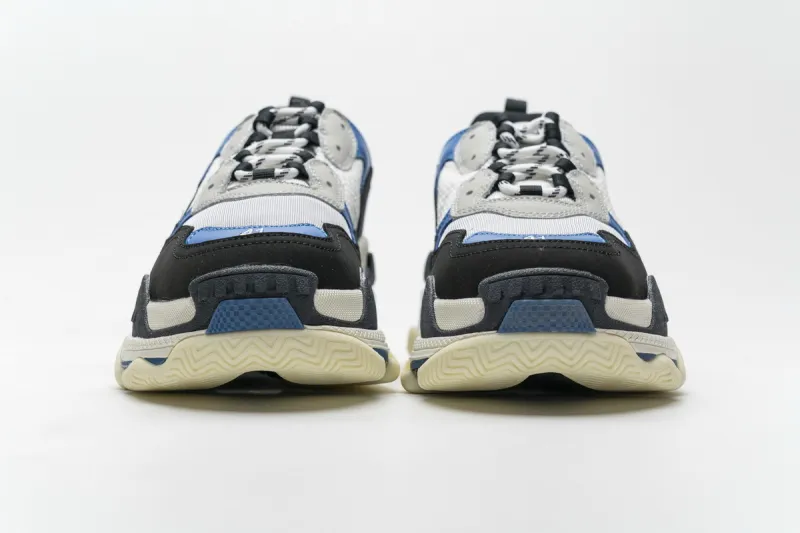  Balenciaga Triple S Black Grey Blue 541624 W06E2 7080 