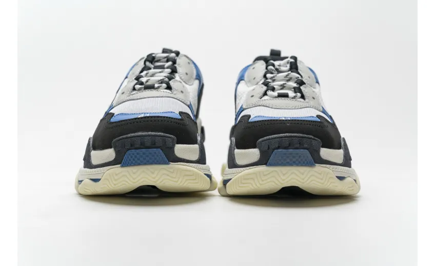  Balenciaga Triple S Black Grey Blue 541624 W06E2 7080 
