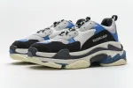  Balenciaga Triple S Black Grey Blue 541624 W06E2 7080 