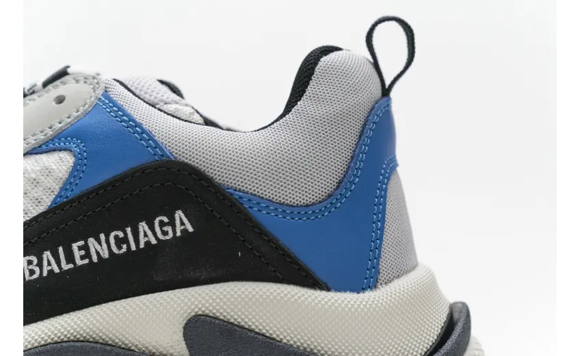  Balenciaga Triple S Black Grey Blue 541624 W06E2 7080 