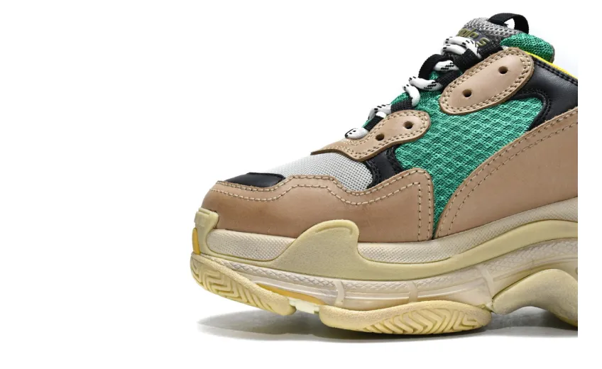  Balenciaga Triple S Green Yellow 483513 W06E3 7070