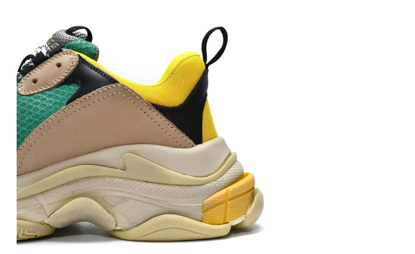  Balenciaga Triple S Green Yellow 483513 W06E3 7070