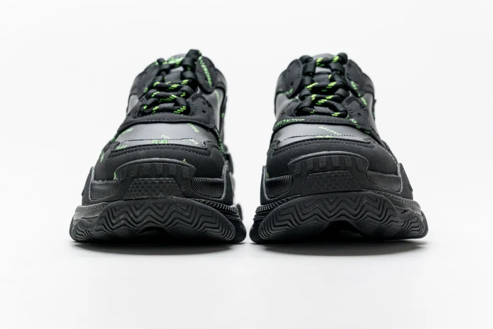  Balenciaga Triple S Letter Fluorescent Yellow 524039 W2FA1 7633