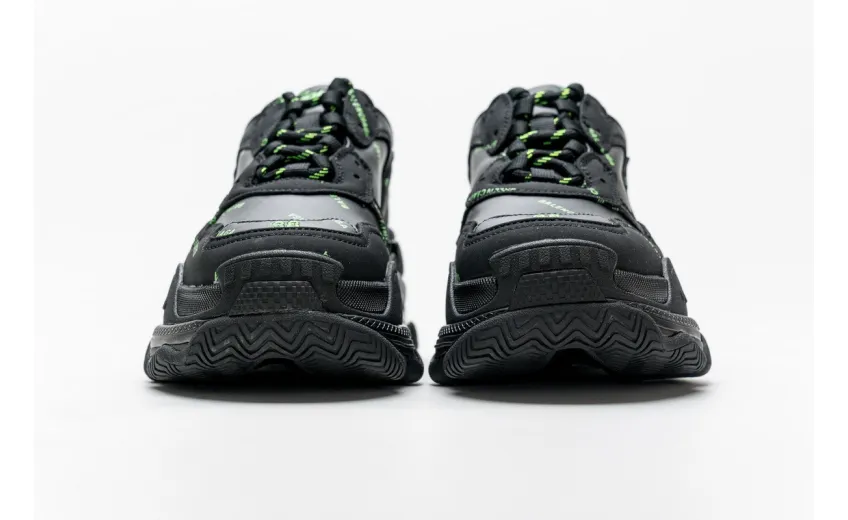  Balenciaga Triple S Letter Fluorescent Yellow 524039 W2FA1 7633