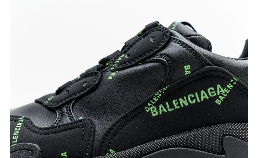  Balenciaga Triple S Letter Fluorescent Yellow 524039 W2FA1 7633