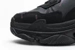  Balenciaga Triple S Letter Black Pink 524039 W2FA1 7635