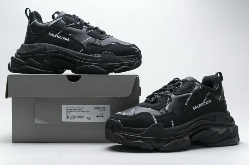  Balenciaga Triple S Black 524039 W06E2 2020