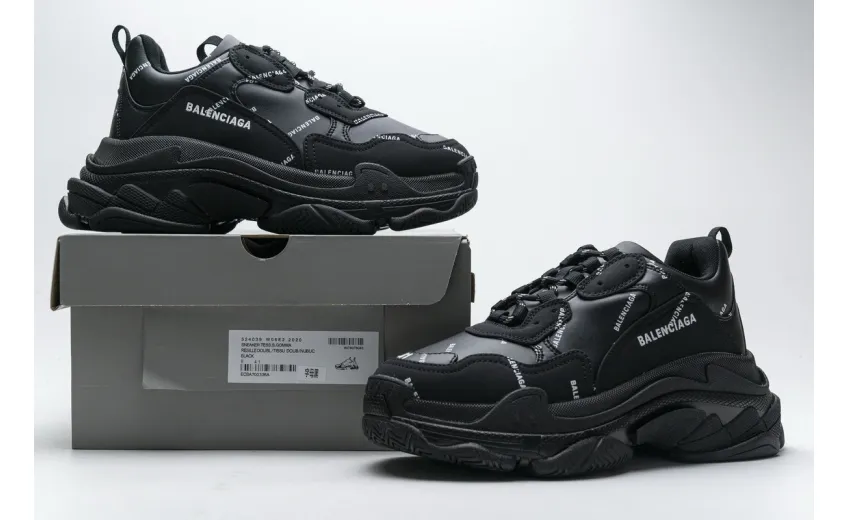  Balenciaga Triple S Black 524039 W06E2 2020