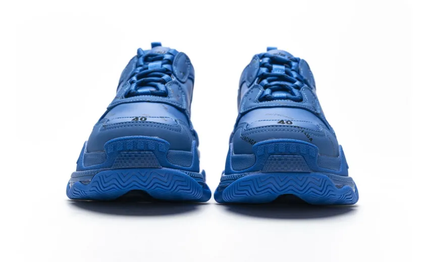  Balenciaga Triple S Letter Blue 536737 W06E2 0848