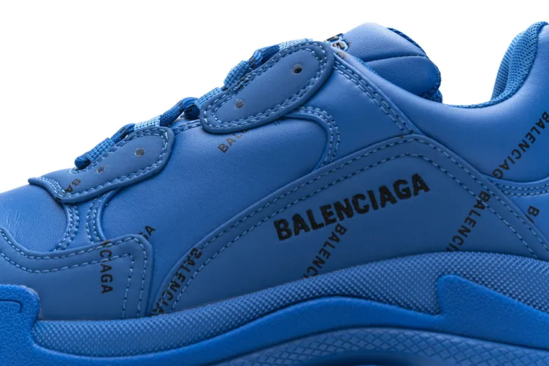  Balenciaga Triple S Letter Blue 536737 W06E2 0848