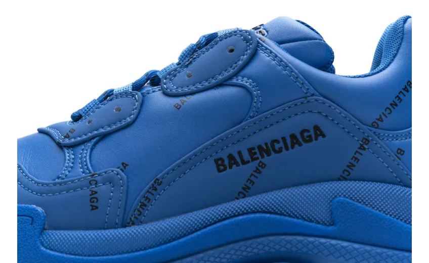  Balenciaga Triple S Letter Blue 536737 W06E2 0848
