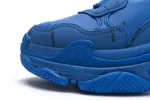  Balenciaga Triple S Letter Blue 536737 W06E2 0848