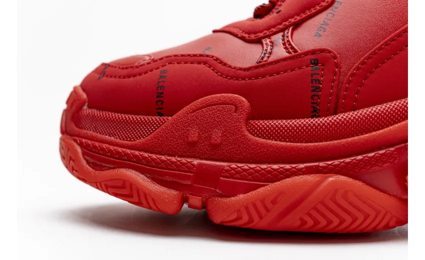  Balenciaga Triple S Letter Bright Red 524039 W2FA1 7632