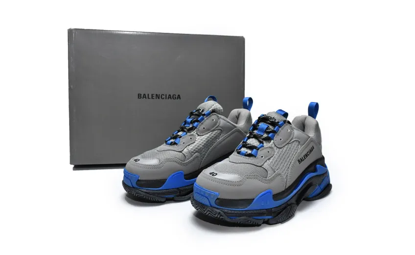  Balenciaga Triple S Grey Sapphire 536737 W09ON1 9018
