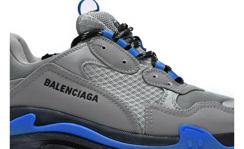  Balenciaga Triple S Grey Sapphire 536737 W09ON1 9018