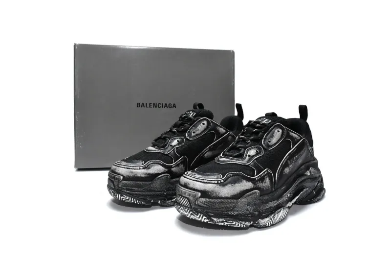  Balenciaga Triple S Black 524039 WN3 1000