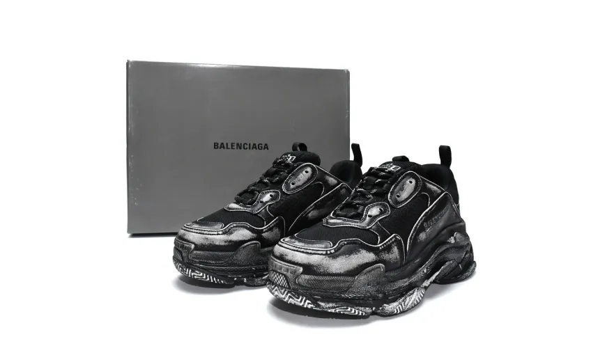  Balenciaga Triple S Black 524039 WN3 1000