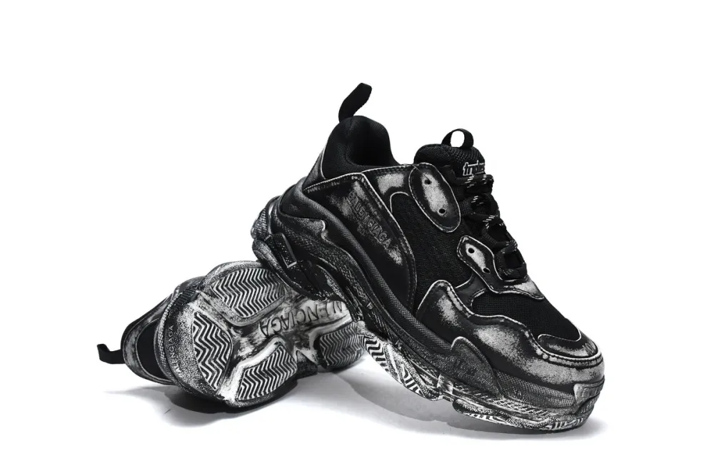  Balenciaga Triple S Black 524039 WN3 1000