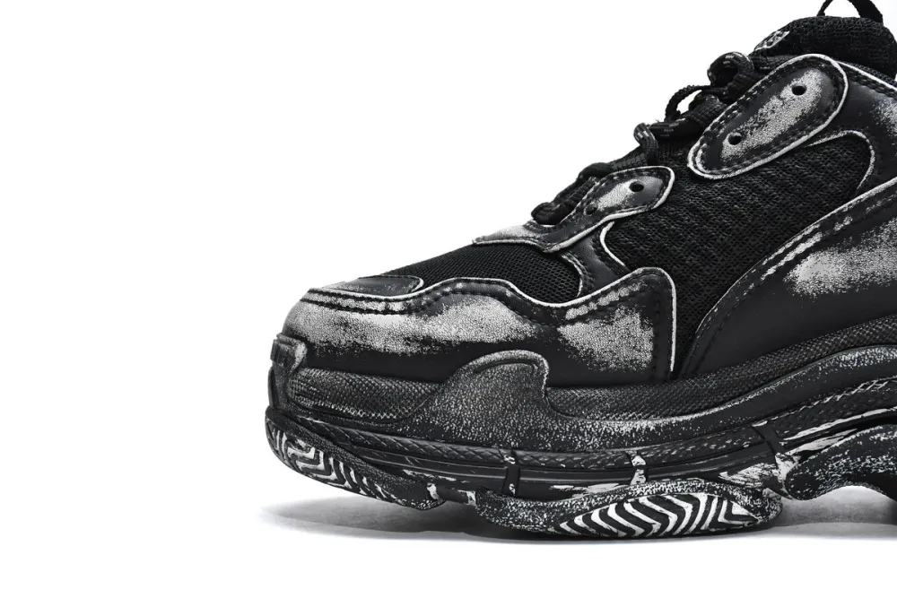  Balenciaga Triple S Black 524039 WN3 1000