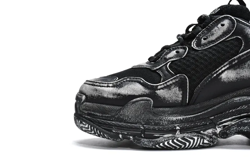  Balenciaga Triple S Black 524039 WN3 1000