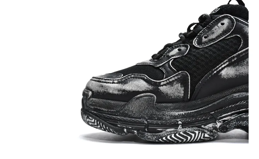  Balenciaga Triple S Black 524039 WN3 1000