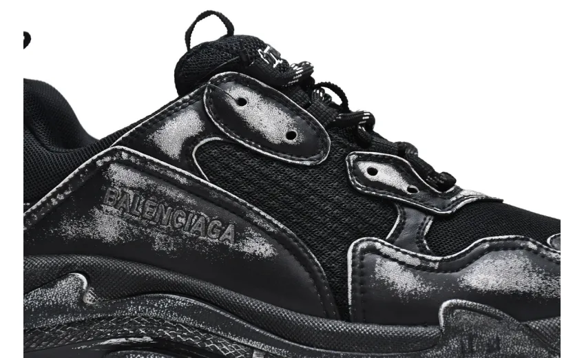  Balenciaga Triple S Black 524039 WN3 1000