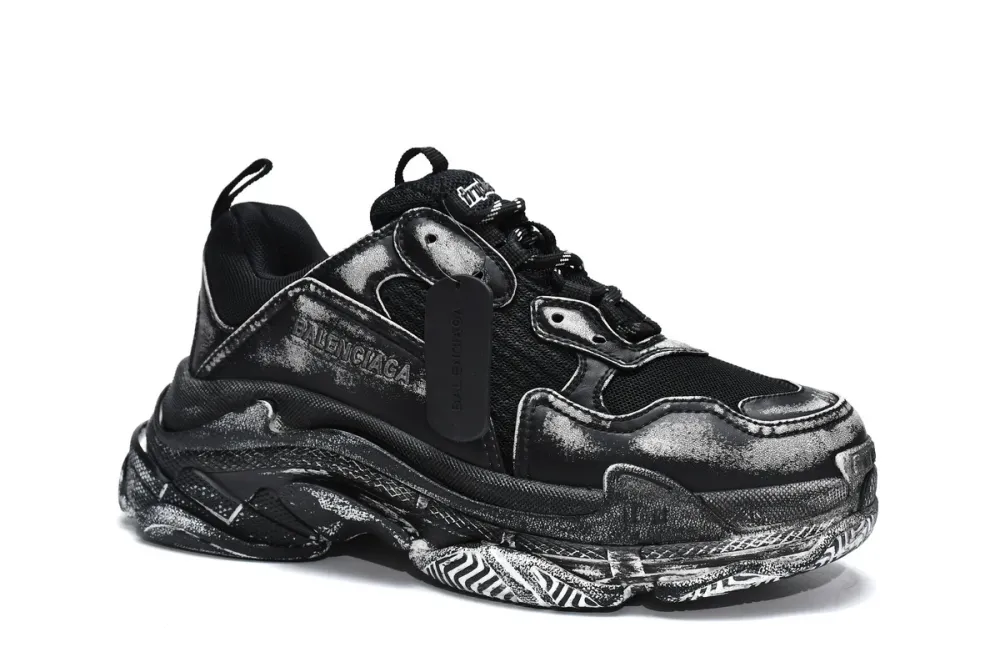  Balenciaga Triple S Black 524039 WN3 1000