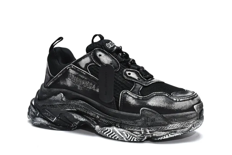  Balenciaga Triple S Black 524039 WN3 1000