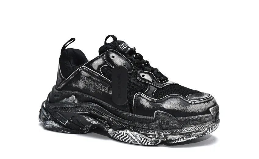  Balenciaga Triple S Black 524039 WN3 1000