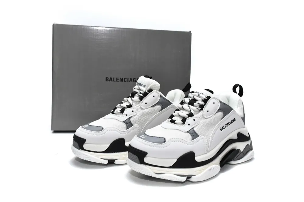  Balenciaga Triple S White Grey 536737 W09O1 9089