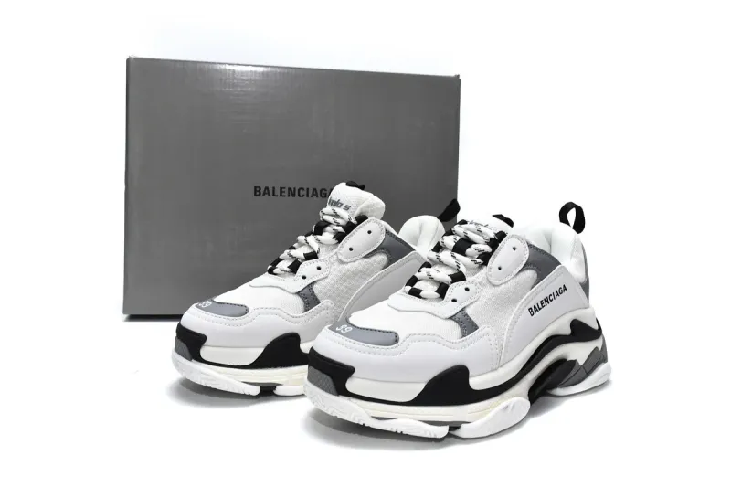  Balenciaga Triple S White Grey 536737 W09O1 9089