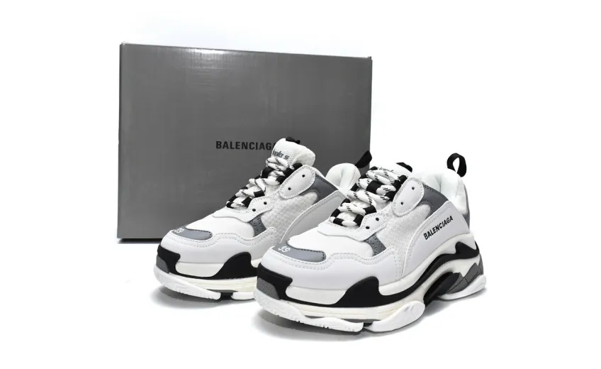  Balenciaga Triple S White Grey 536737 W09O1 9089