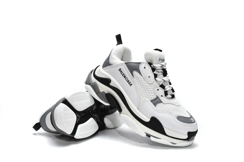  Balenciaga Triple S White Grey 536737 W09O1 9089