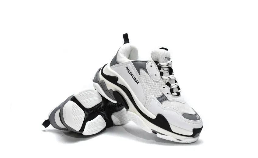 Balenciaga Triple S White Grey 536737 W09O1 9089